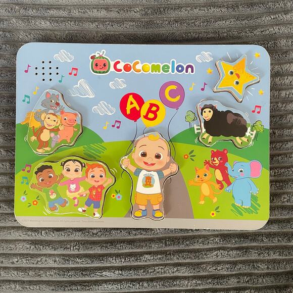 Cocomelon Wooden Musical 5 Piece Puzzle - Singalong with JJ & Friends - Picture 1 of 3